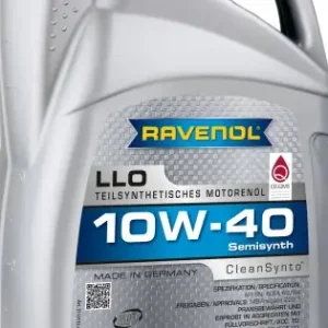 Popular RAVENOL RAV LLO 10W40 5L – Ulei Motor Semi‑Sintetic Benzină și Diesel